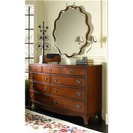 Nine Drawer Dresser and Oyster Bay Mirror